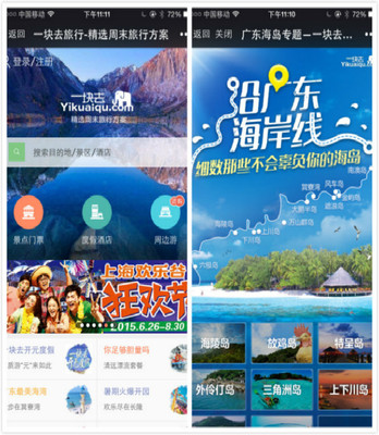 一塊去旅行網獲2500萬A+輪融資，專注周邊游預訂服務推動旅游業務升級